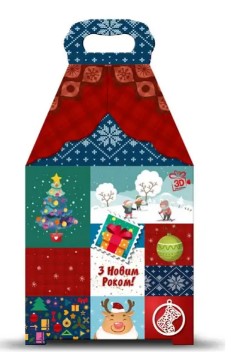 Подарунковий набір № 1 СВІТ ТРЕЙДЕР 2 "Новорічний колаж" 1500 г